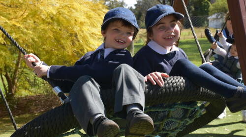 Infant Students on Swing