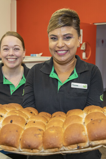 Baking Hot Cross Buns with Woolworths